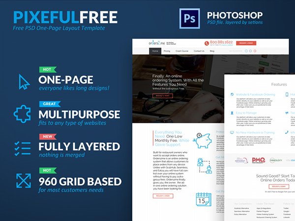 Pixelful Free One Page Template