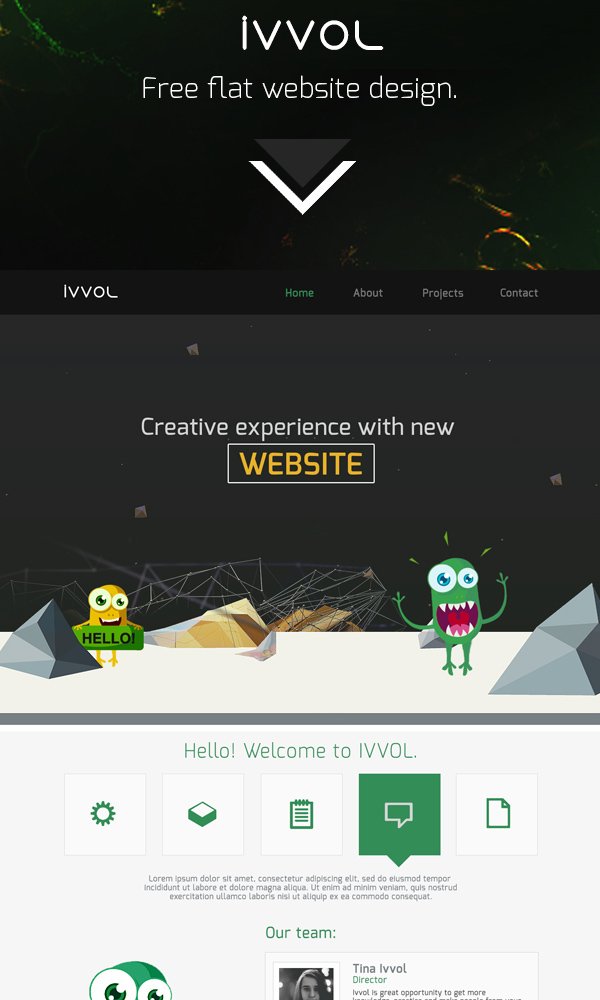 Ivvol - Free Website Template