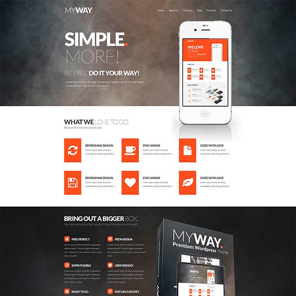 MyWay – Free PSD Template