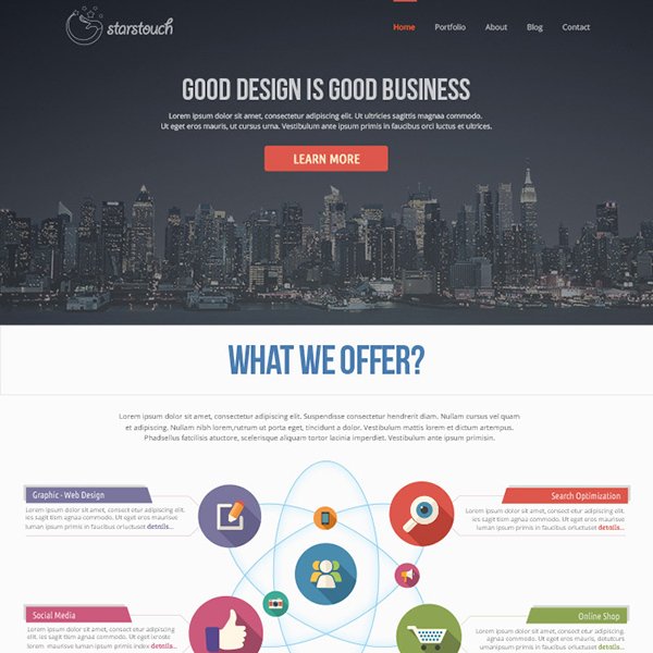 StarsTouch Website Template
