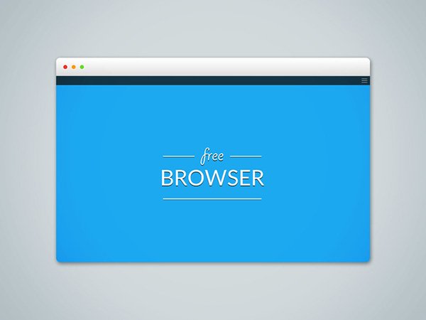 Browser PSD Mockup