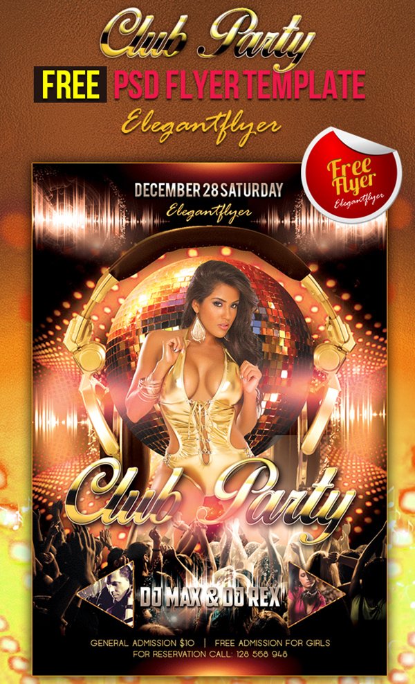 Club Party - NightClub Flyer PSD