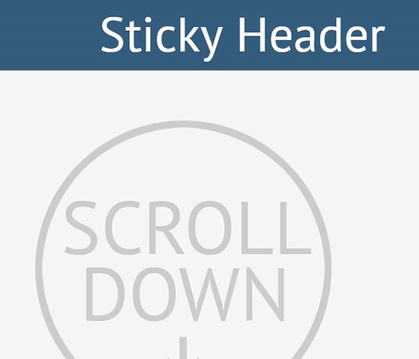 How To Create An Animated Sticky Header With CSS3 And Jquery