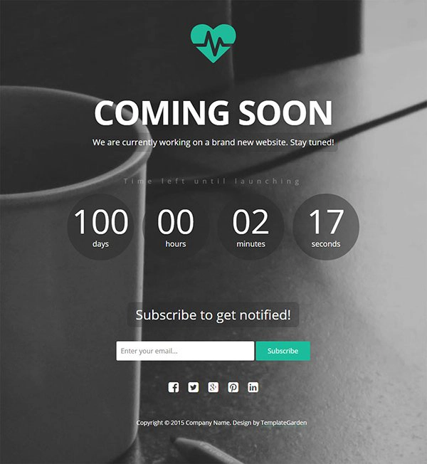 Heartbeat – Free Coming Soon Template