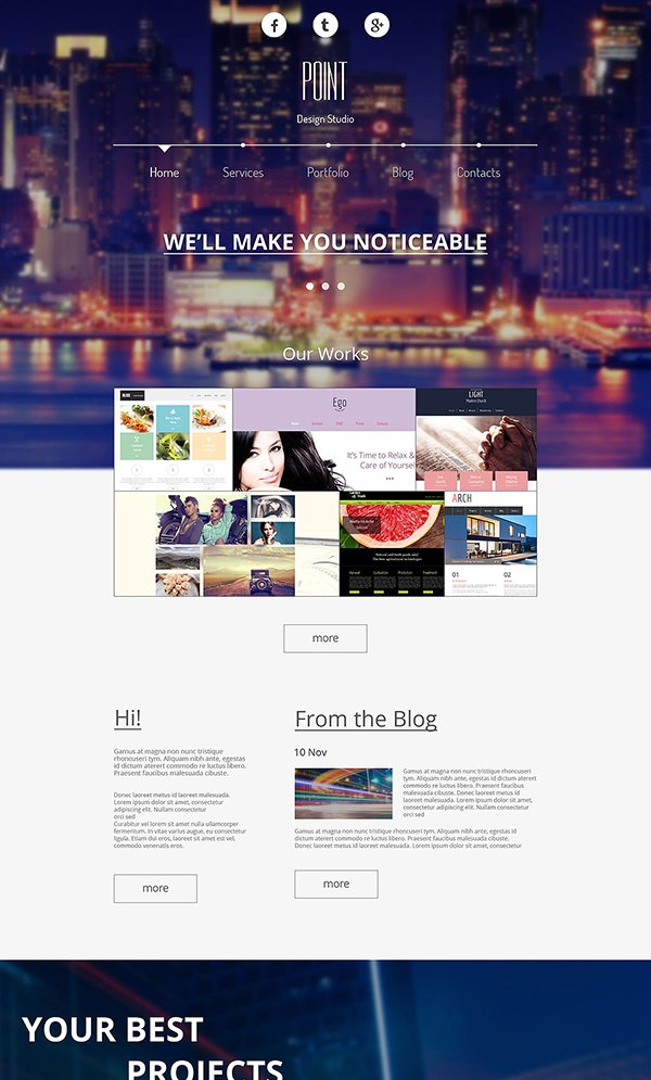 Free Responsive Design Agency Template