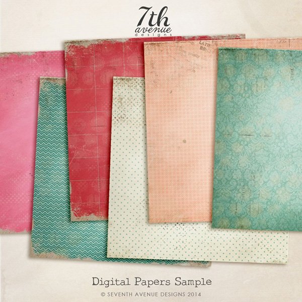 6 Free Digtial Papers/Textures