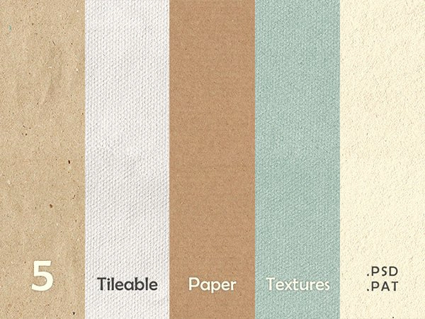 5 Seamless Paper Textures