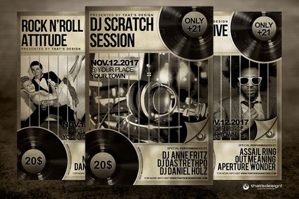 Free Music Live Flyer Template