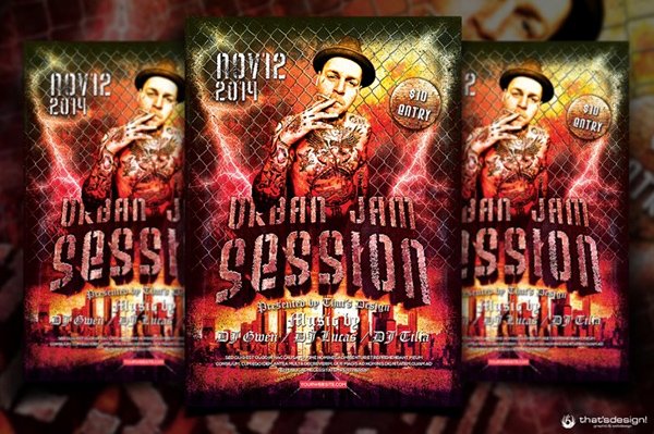 Jam Session Flyer Free Template