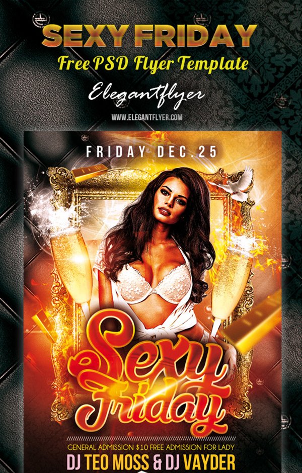 Sexy Friday – Free Flyer PSD Template
