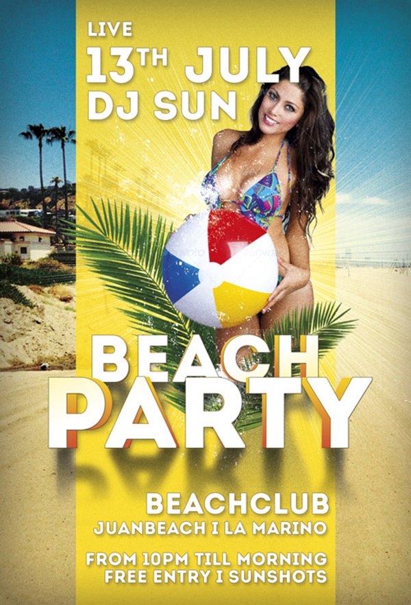 Beach Party Summer Flyer