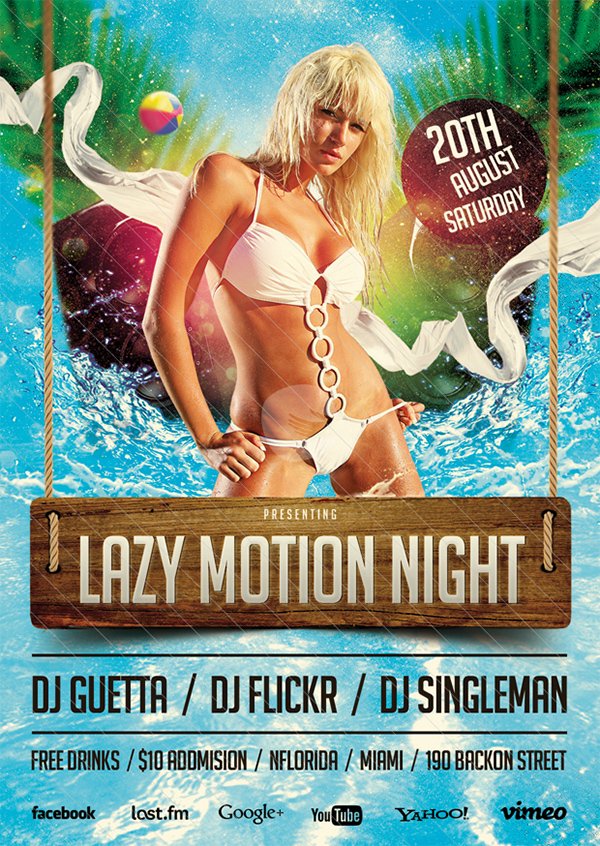 Lazy Motion Party Template