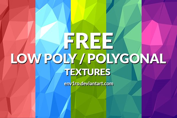 Free Polygonal / Low Poly Background Textures