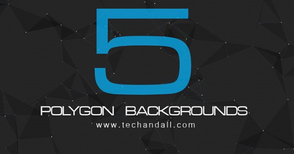 5 Polygon Backgrounds for Website or Print