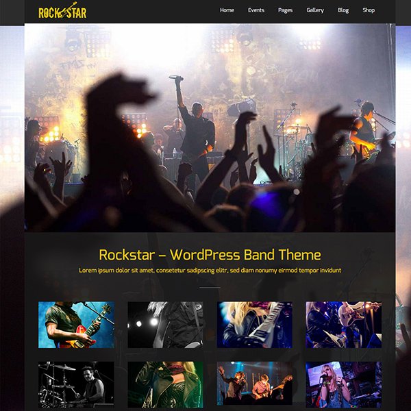 Rockstar - Music WordPress Theme