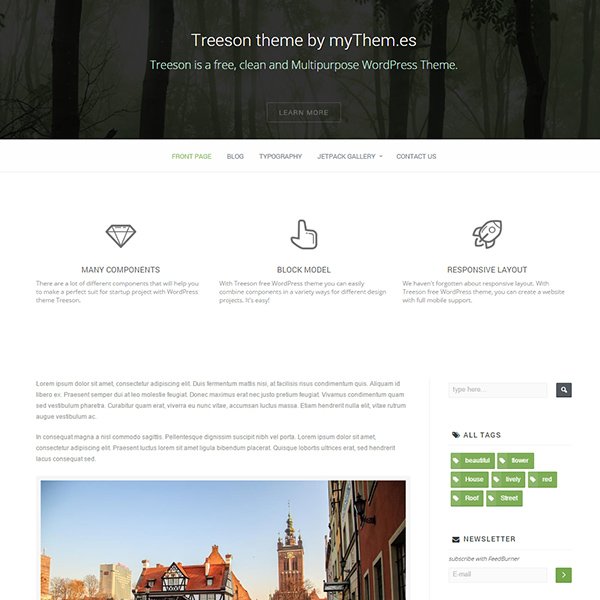 Treeson Free WordPress Theme