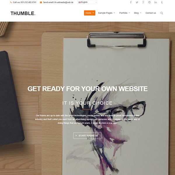 Thumble - Creative WordPress Theme