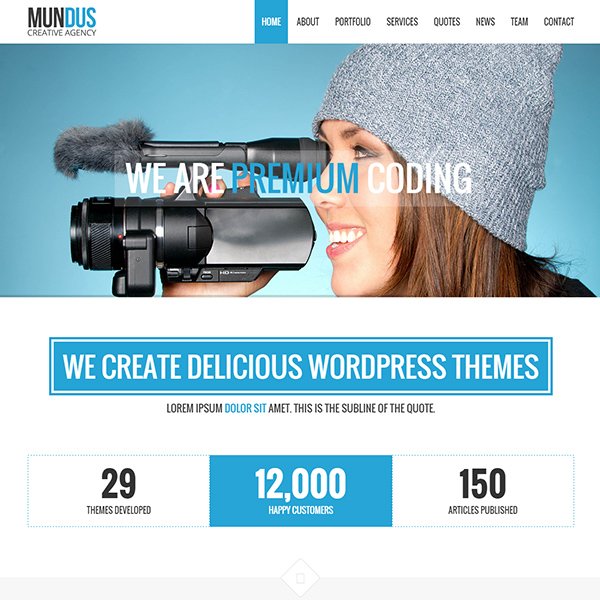 Mundus - Business One Page WordPress