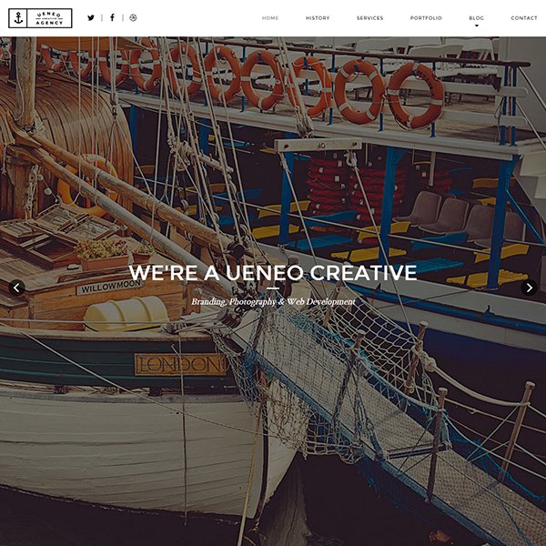 Ueneo - Creative One Page Parallax WordPress Theme