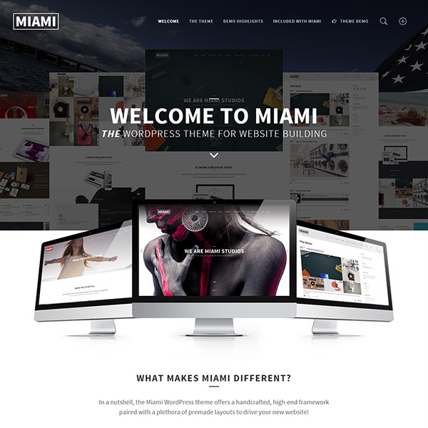 Miami - Multi & One Page WordPress Theme