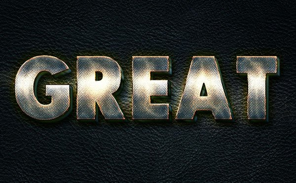 Create a Glowing Metal Text Effect in Adobe Photoshop