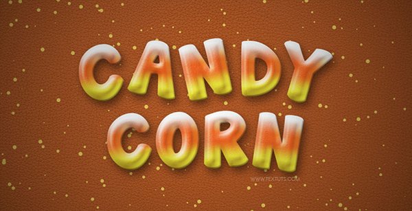 Candy Corn – Inspired Text Effect