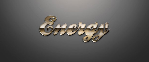 Energy – Learn How To Make A Copper Metal 3D Text In Photoshop