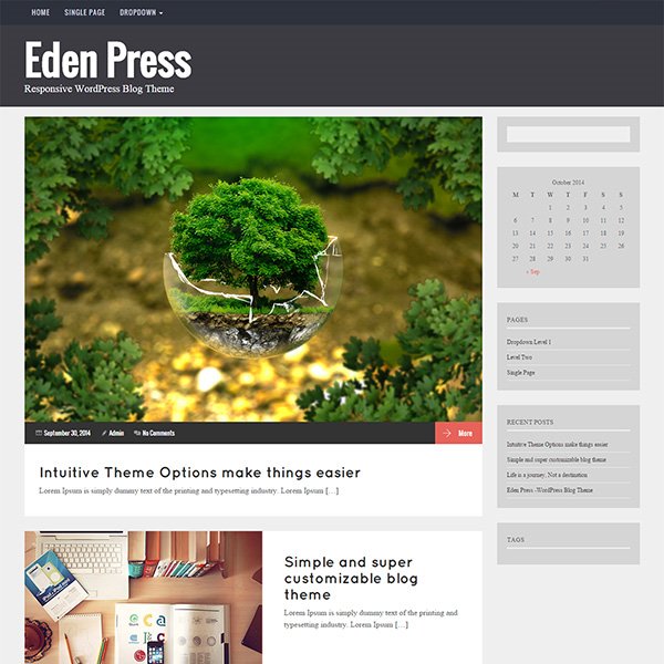 Eden Press – Responsive WordPress Blog Theme