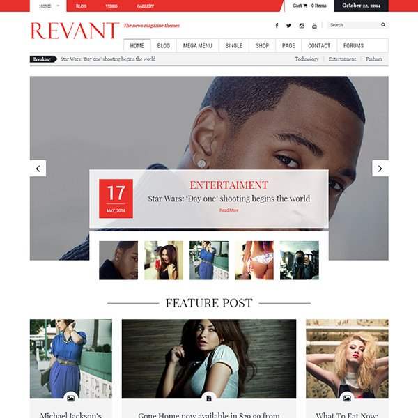 Revant Magazine WordPress Theme