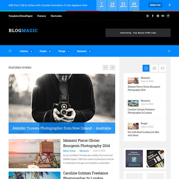 BlogMagic - Clean and Modern WordPress Blog Theme