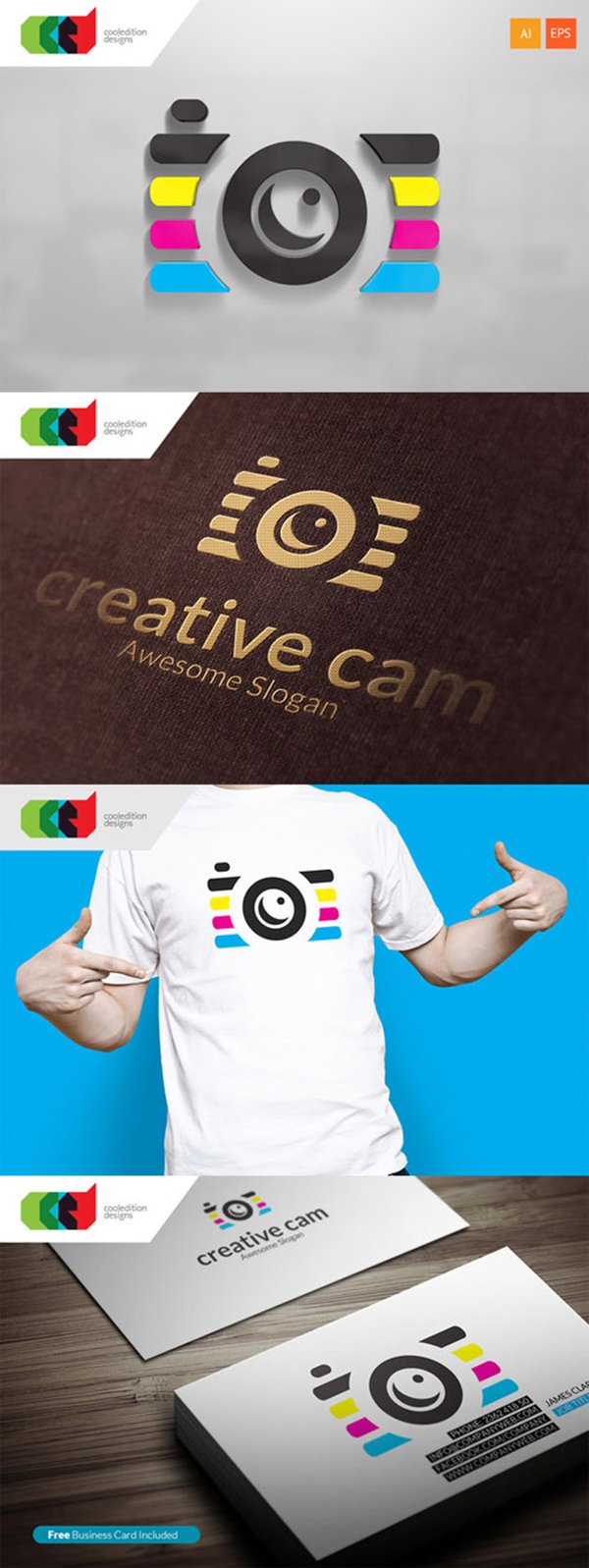 Creative Cam Logo Template