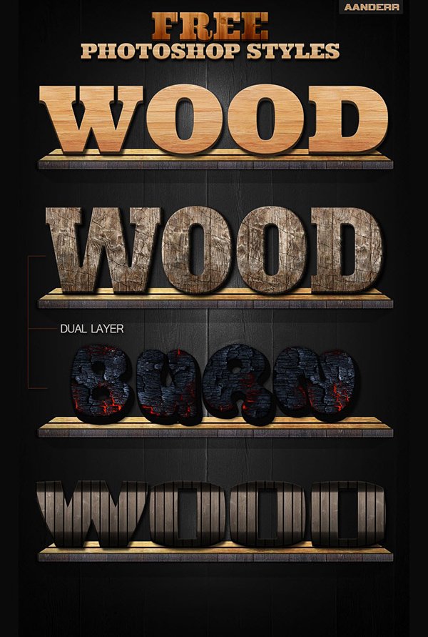 Photoshop Wood Styles