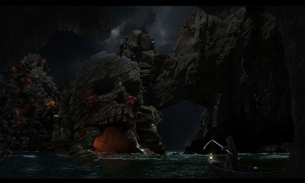Photo Manipulate an Eerie Sea Cave Scene