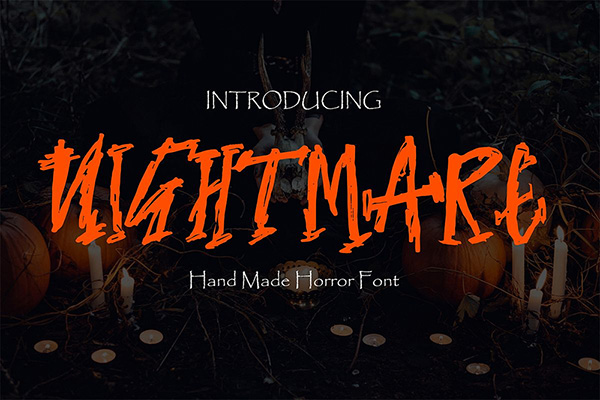 Nightmare - Hand Made Horror Font