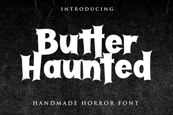 Butter Haunted - Display Font