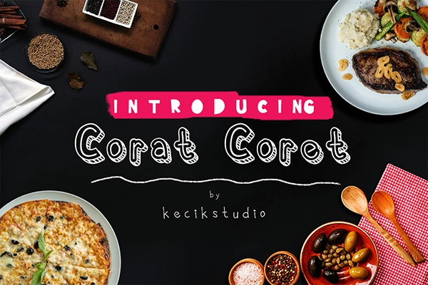 Corat Coret - Playful Chalkboard Font