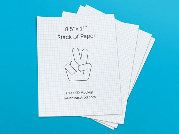 Stack of Paper - Free PSD Mockup