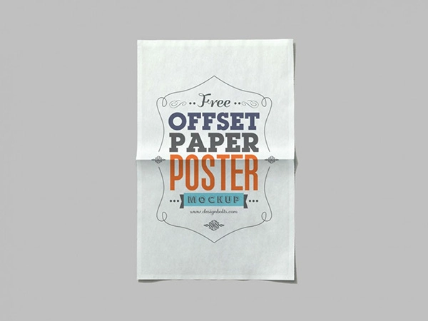 Free Offset Paper Mockup PSD