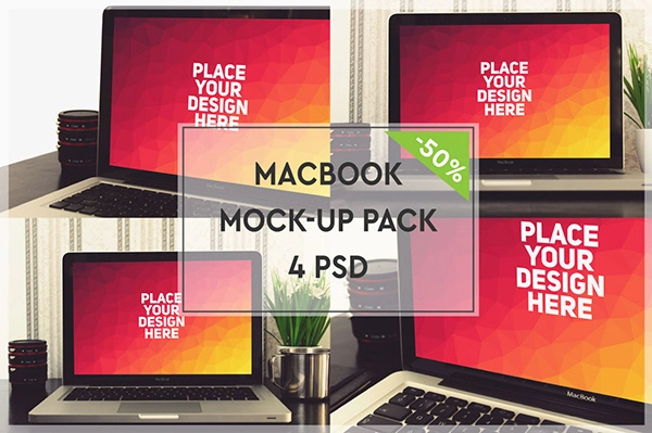 MacBook Mock-up Pack