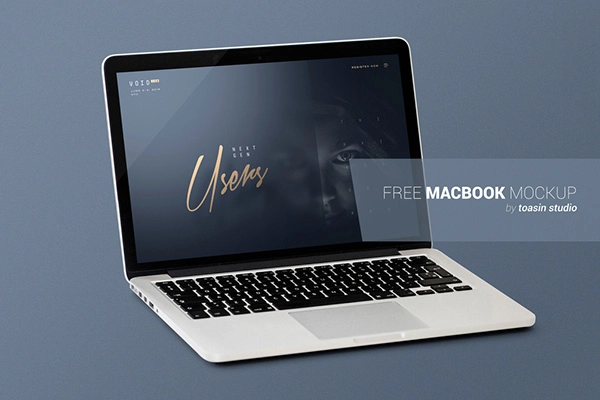 Clean Macbook Mockup - Freebie