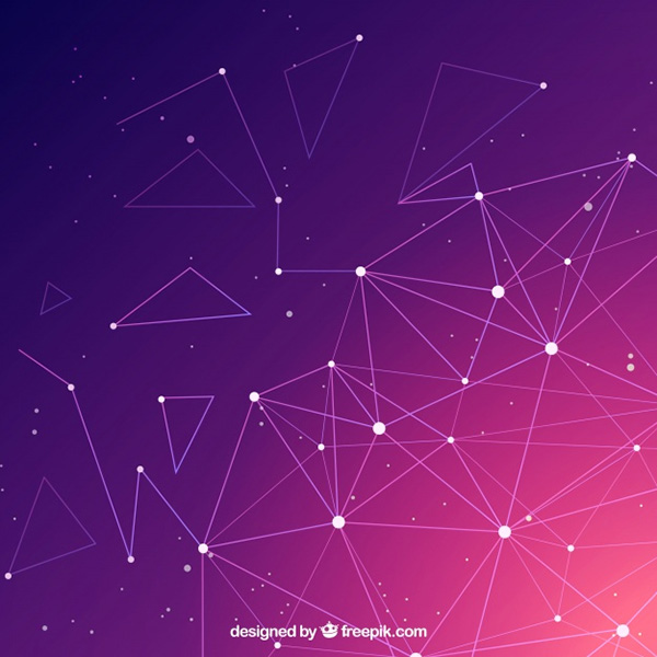 Technology Background with Gradient Colors - Free Vector