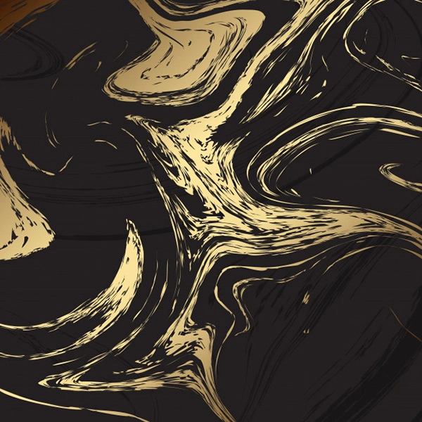 Elegant Background with Black and Gold Marble Texture - Free Vector