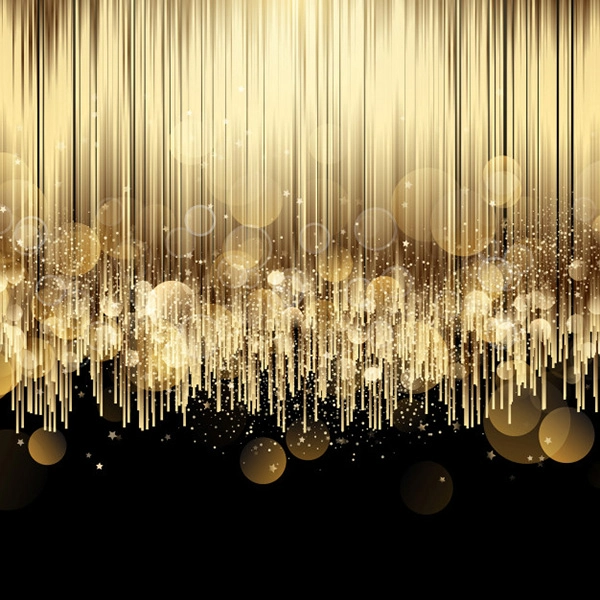 Elegant Background with Luxury Gold Design - Free Vector