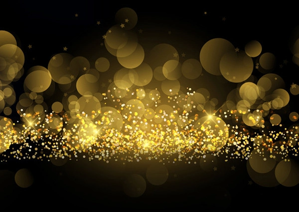 Glittery gold sparkle background - Free Vector