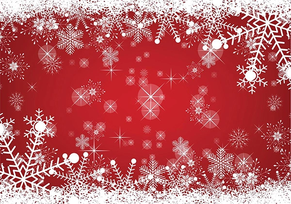 Snowy Christmas Background - Free Vector