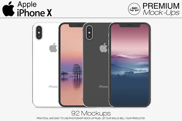 Apple iPhone X - 92 Mockup Pack