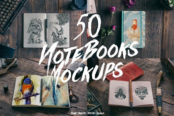 50 Amazing Hip Notebooks Mock-ups