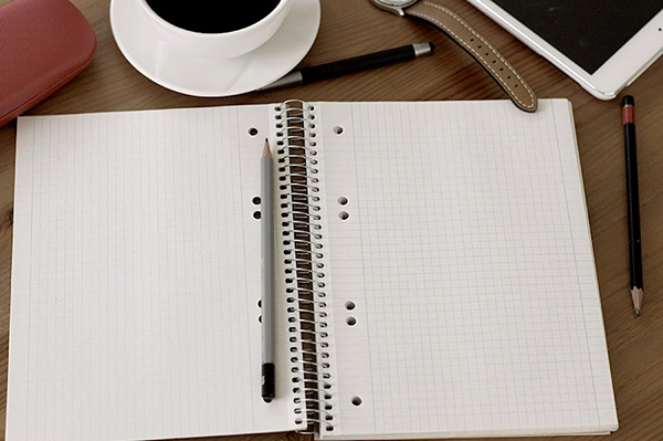 Free Lined Notebook Mockup PSD