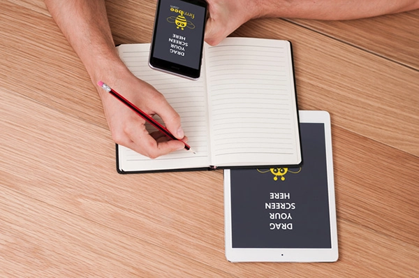Taking notes & Apple devices Mockup