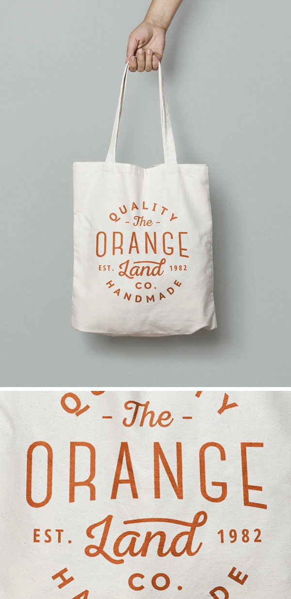 Free Canvas Tote Bag in Hand MockUp